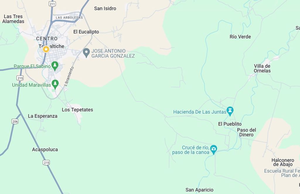 El Rio Verde es el Río Grande y el otro, el que pasa por Vila de Ornelas es el Río Chico